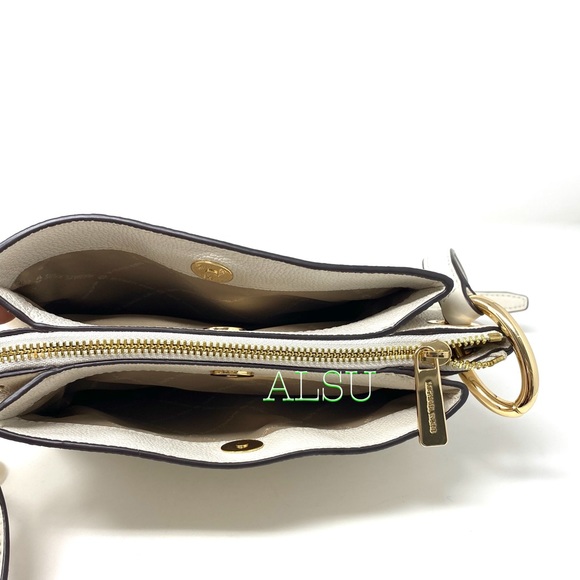 Michael Kors Nicole LG Triple Crossbody Le Vanilla - Picture 7 of 12